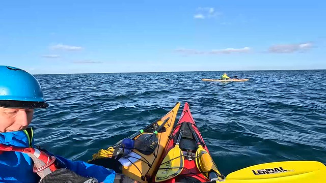 Video No6. Sea kayak Leader Training towing practice during paddle from Wick to Staxigoe with Calum McNicol on 20 March 2024.