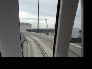 Riding on Skylink at DFW (clip #1) - November 14, 2005.  Taken from a very 