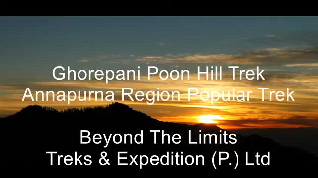 Poon Hill Trek - Annapurna Region Trekking