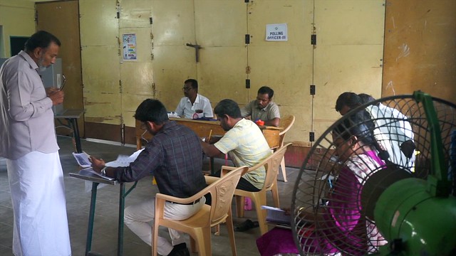 Voting in Erode, Tamil Nadu on 19 April 2024