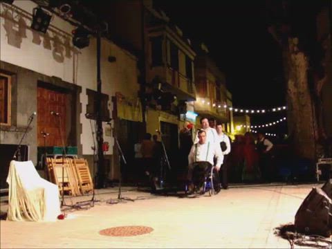 pasodoble por rocieras del pino en las fiestas de San Vicente Ferrer en Valleseco Gran Canaria video 0