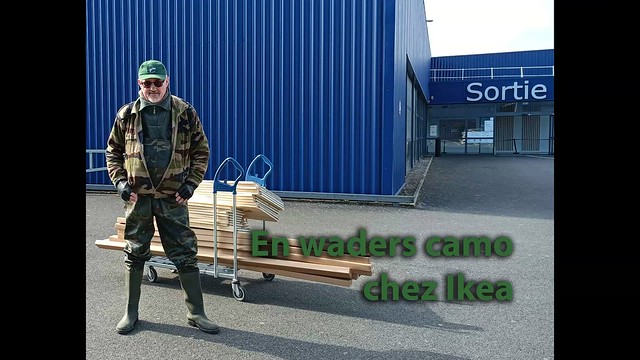In chest-waders at Ikea