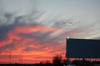 Sunset at the Harvest Moon Drive-in
