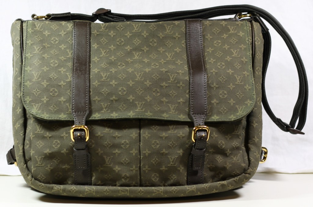 LV DIAPER BAG, LV DIAPER BAG Color: Green Material: Fabric …