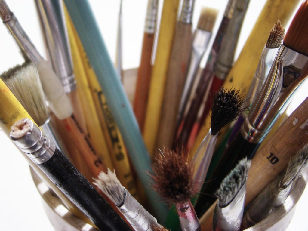 Pintas Instrumento Instrumentos del pintor | Pinceles viejos. | Pablo Flores | Flickr