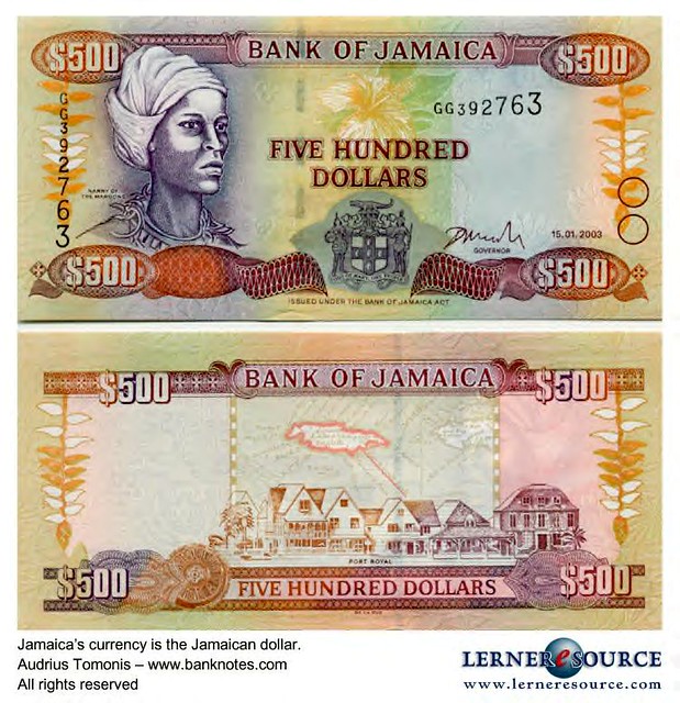 Jamaican $500 Note | The woman shown on this note is Queen N… | Flickr