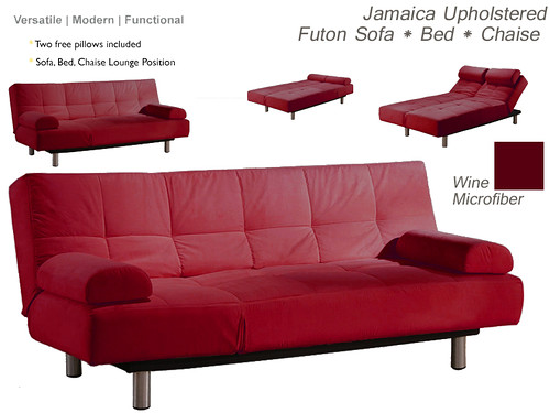 Jamaica Upholstered Convertible Sofa Bed Chaise Lounge