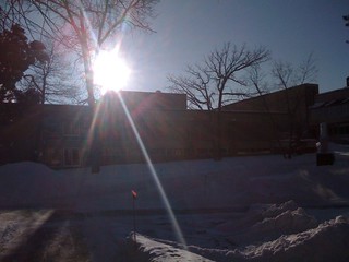 Campus straight into the sun