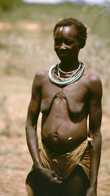 A tribal woman south of Juba, Sudan.