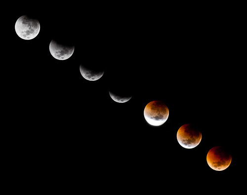 Lunar Eclipse 16 June 2011 Trail | Composite of my images ta… | Flickr