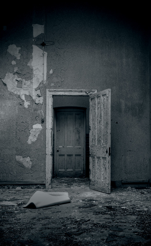 The Door Black and White by Fantasma Doido