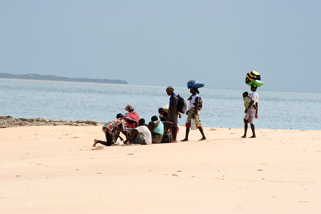 Waiting for the boat back to the mainland in Mozambique.