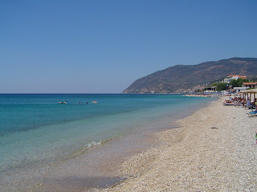 Agios Isidoros beach near Plomari Lesvos island, Greece 2008