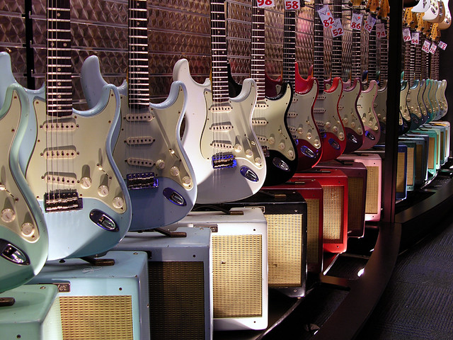 Fender Custom Shop Strats and matching amps