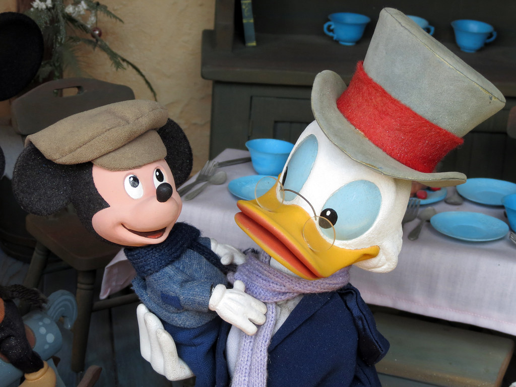 Tiny Tim and Scrooge | Emporium, Magic Kingdom | meeko_ | Flickr