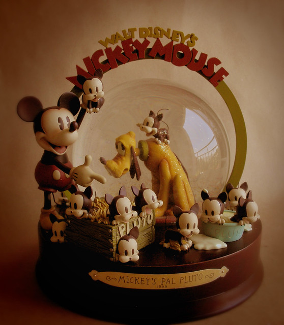 Mickey's Pal Pluto Snowglobe - Final Approved Sample
