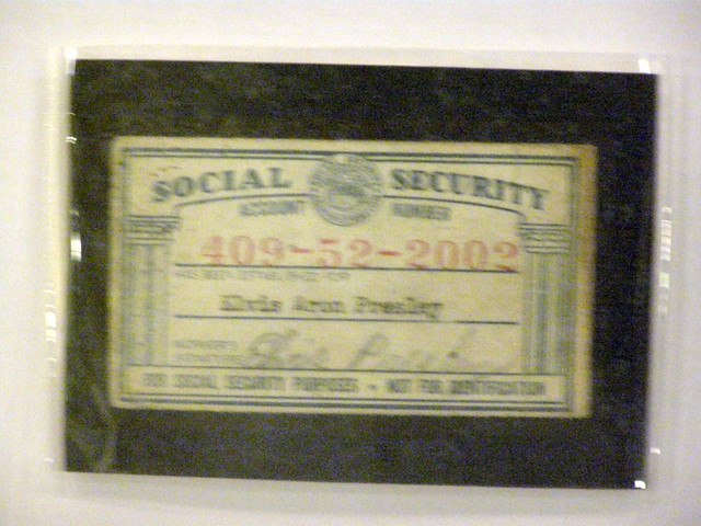 Elvis's Social Security Card