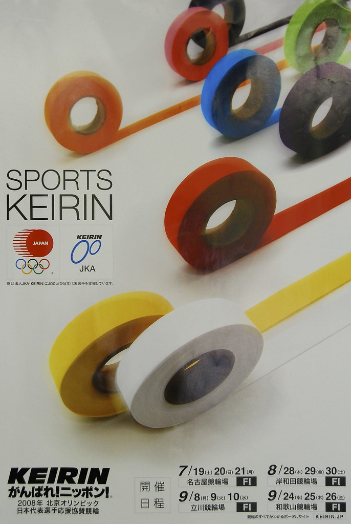 Keirin poster - Poster on the Keirin race track in Omiya out… - Flickr