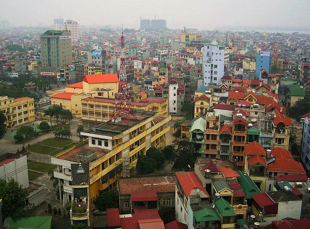 Vietnam - Blick auf das triste Hanoi...
