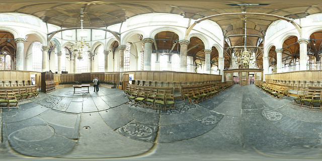 360-180 Choir of the Oude Kerk Indoors