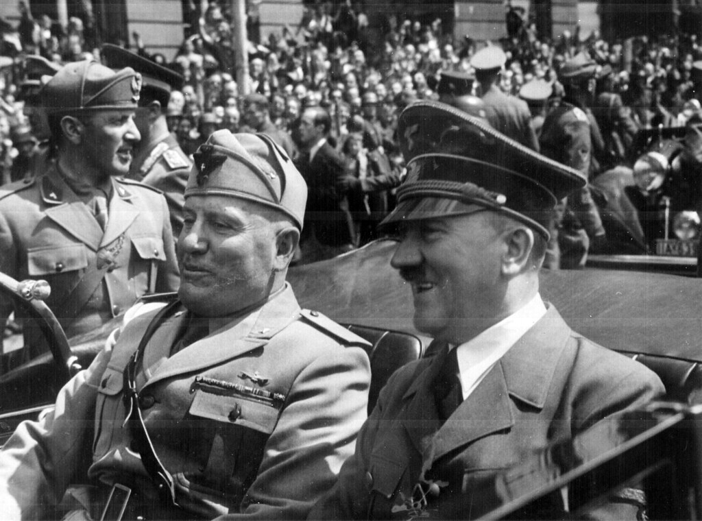 Adolf Hitler and Benito Mussolini in Munich, Germany | Flickr