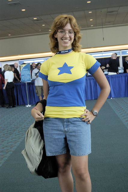 Comic Con 2008: Home Made Booster Gold T-shirt