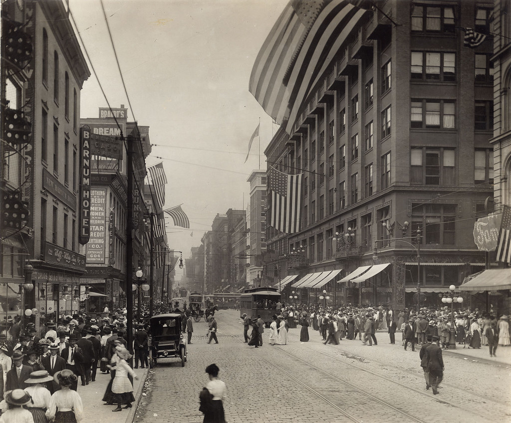 Washington Ave. St. Louis, 1906 | Washington Avenue west fro… | Flickr