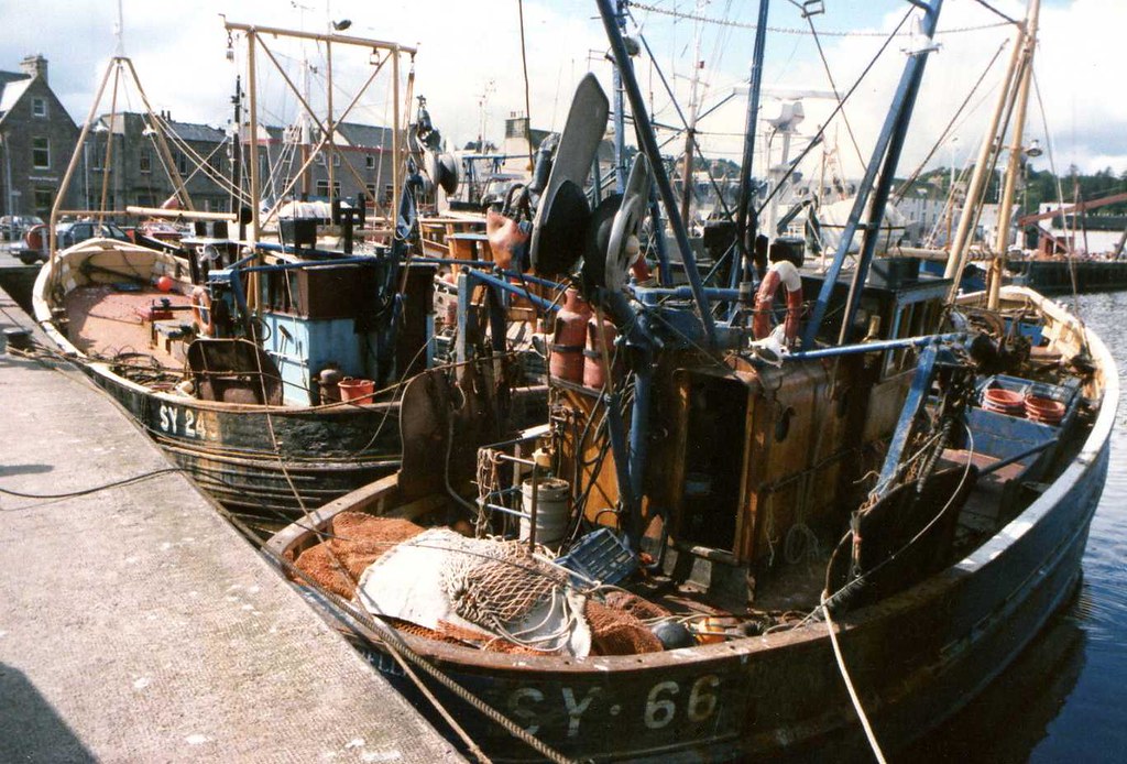 Fishing boats at Stornoway, mid 80s | Neil King | Flickr