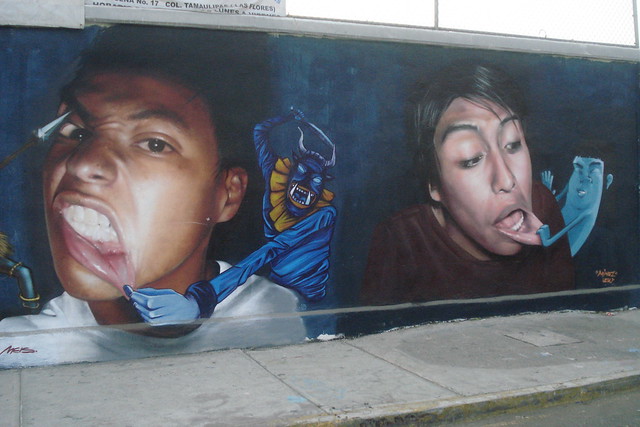 Graffitti A Ciudad Nezahualcoyotl, México