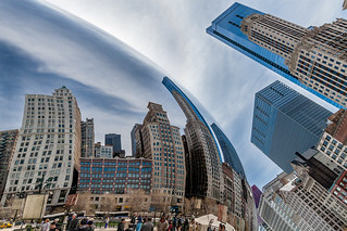 Cloud Gate (or the Bean) sculpture by Anish Kapoor - Chicago