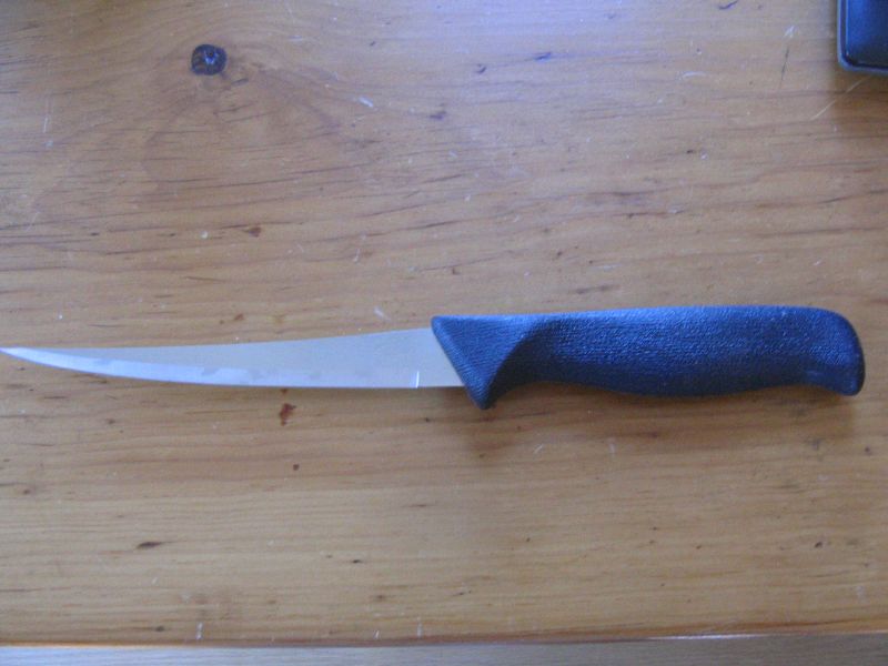 Fillet knife, Unused Quikut American Angler fillet knife; …