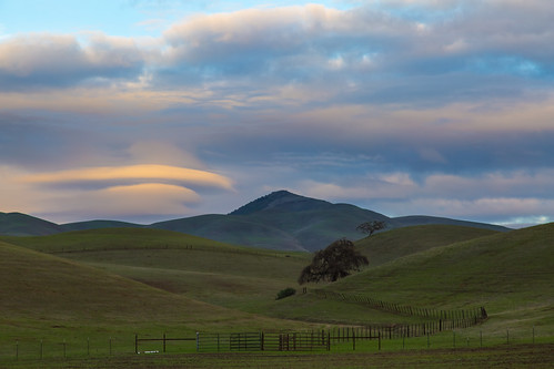sunset clouds rural fence day cloudy hills sanbenitocounty