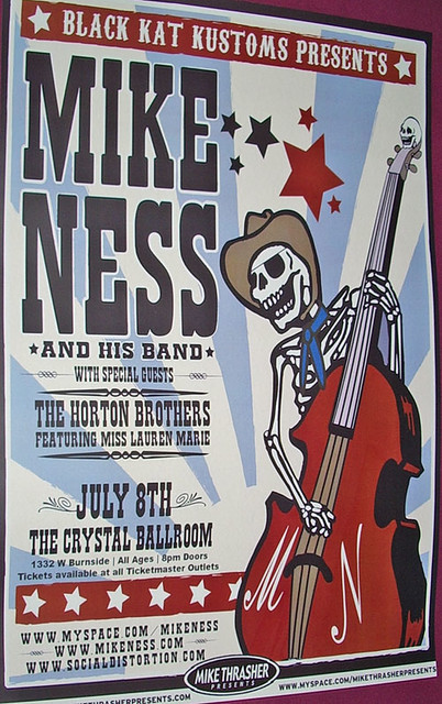 Mike Ness Social Distortion Concert Poster