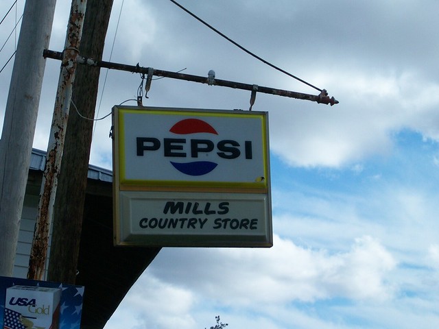 Mills Country Store Pepsi sign