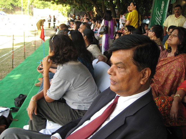 Welham Annual Sports Day 2008: Proud parents watching their children compete