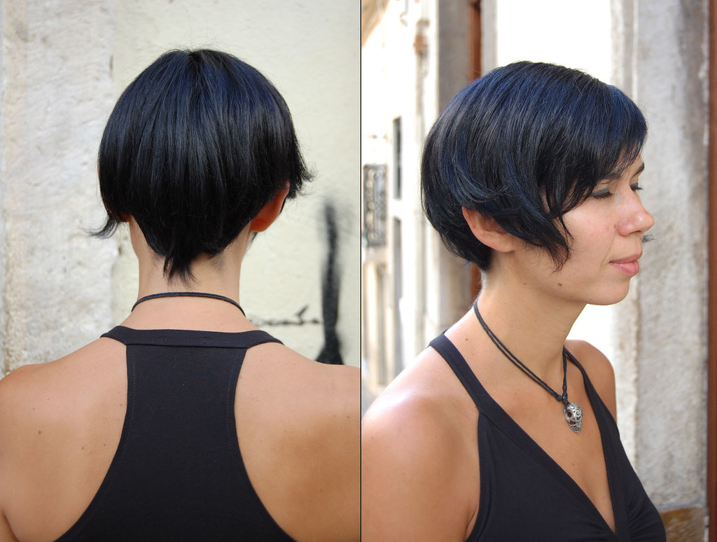 2. 50 Short Dark Blue Hair Ideas for a Bold New Look - wide 6