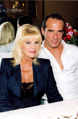 Ivana Trump and Lloyd Klein in Paris at the Hotel Coste