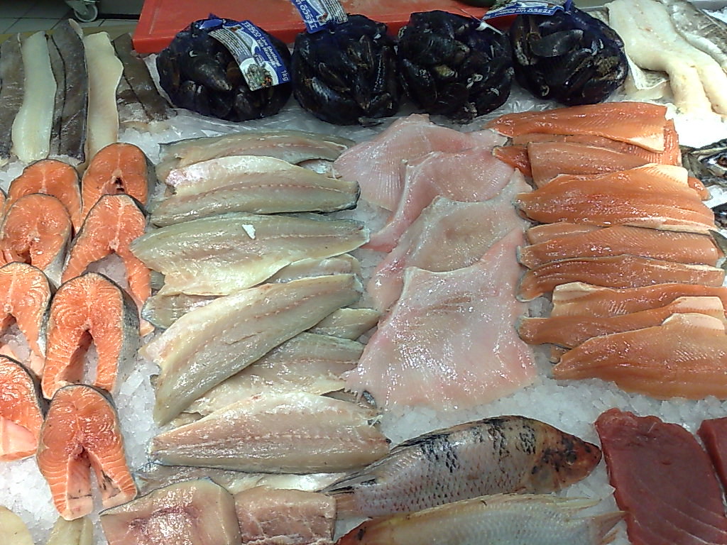 Sally's fish counter at Tesco Downham Market A day on