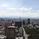 The skyline of Mexico city