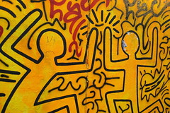 NYC - East Village: Bowery Mural - Tribute to Keith Haring