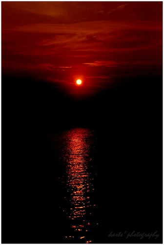 sunset reflection water southindia pulicatislands