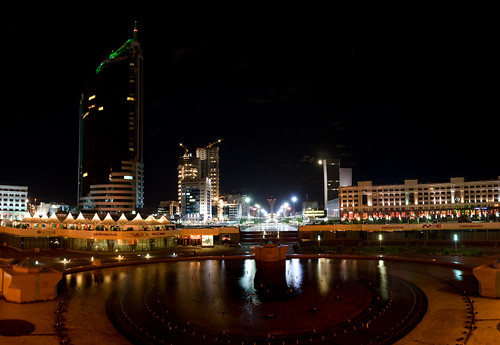Panoram of night Astana by xbody
