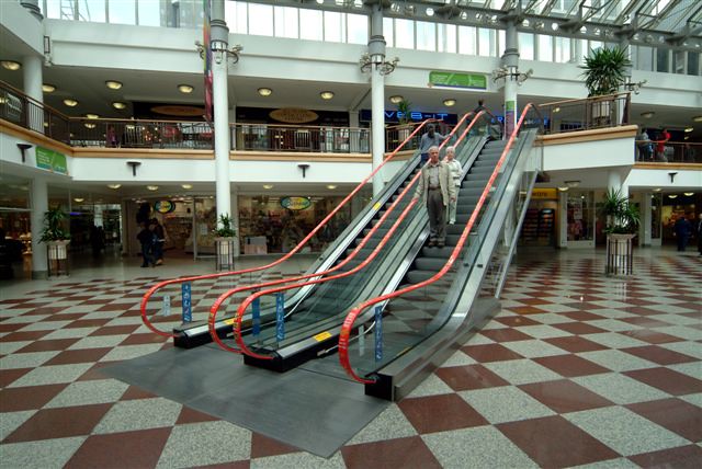 Mall Hand Rails Shopping Mall Advertising - Escalator Handrails | McDonalds … | Flickr