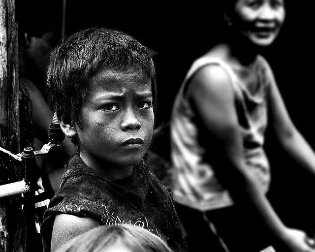 Cebu, Barangay Alaska - A boy who smoked and dried fish