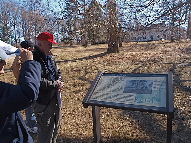 Ed Bearss conducts Smithsonian Resident Associates tour of Princeton Battlefield