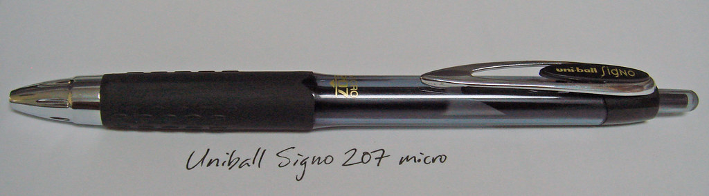 Uniball Signo 207 micro, This is my new favorite pen. Peopl…