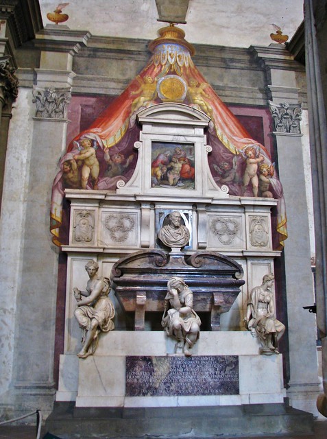 Michelangelo's Grave, Church of Holy Cross, Florence, Italy