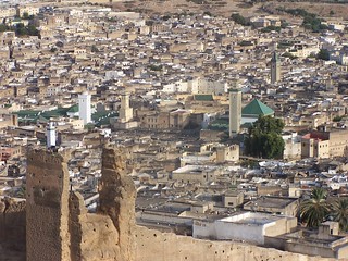 uitzicht op Fes vanaf Meriniden graven