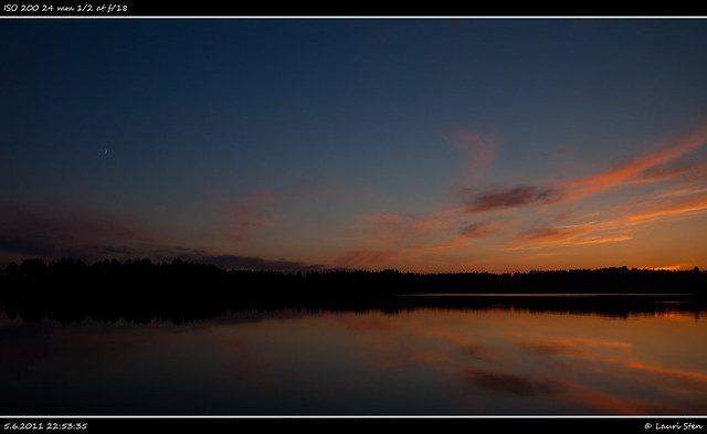 Sunset at Lake Tuusula