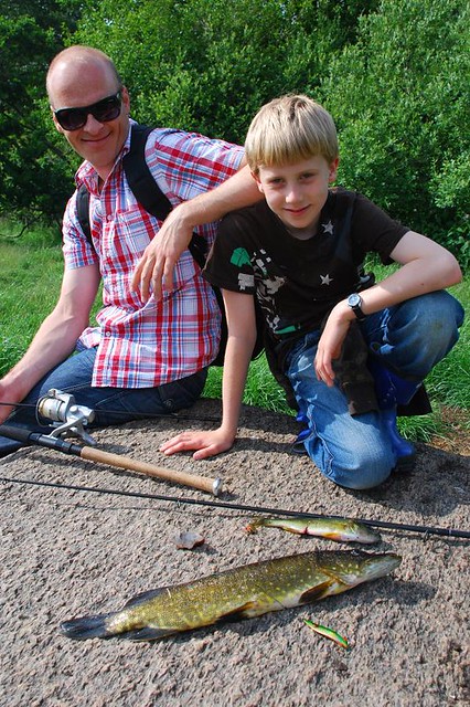 Holger and Peter with a pike